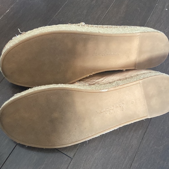 Sam EDELMAN Carrin Metallic Platform Slip On Espadrille Sz 9 Rose Gold - Picture 4 of 5